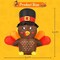 GOOSH 5 FT Tall Thanksgiving Inflatables Turkey Baby in Hat with Built-in LEDs